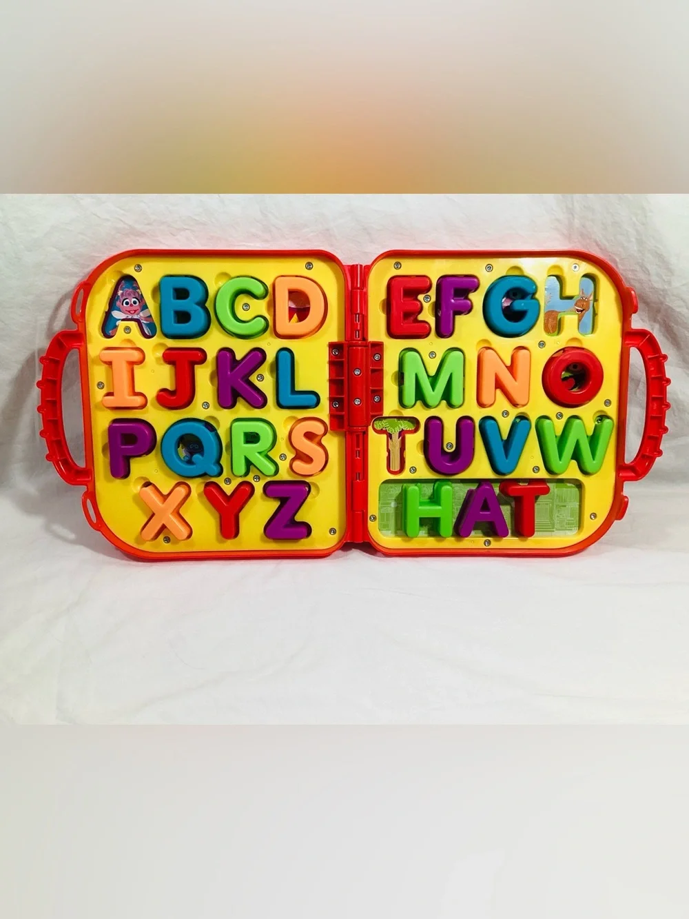 COMPLETE Sesame Street Elmo On The Go Alphabet Letters Red Carrying Case 24 x 35